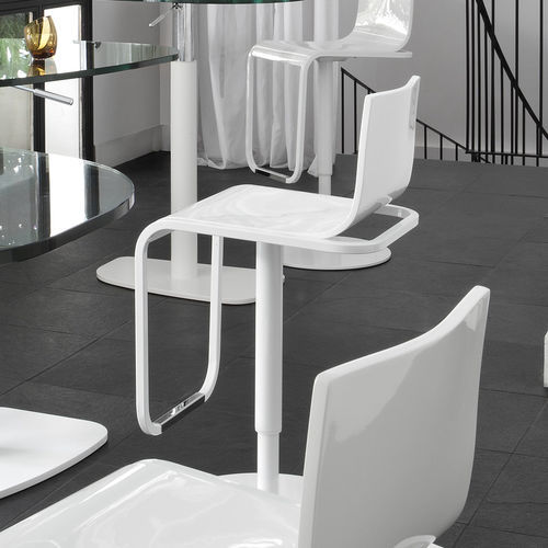 Современный барный стул - JOLIE - Ligne Roset - для интерьера / из лакированной стали / с основанием из лакированной стали