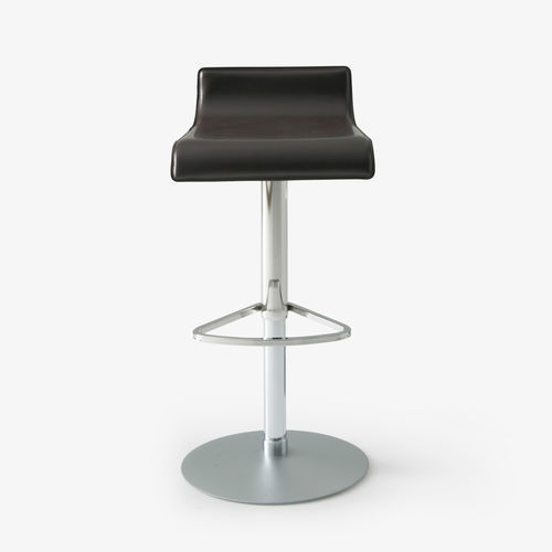 Современный барный табурет - PAM - Ligne Roset - из бука / из PMMA / с основанием из хромированного металла