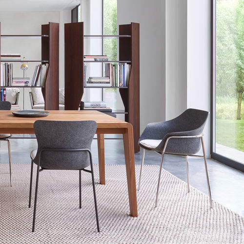 Современный cтул - ETTORIANO - Ligne Roset - для интерьера / из ткани / из фетра