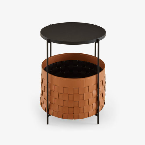 Дизайнерский вспомогательный столик - CESTINO - Ligne Roset - из лакированной стали / из МДФ / из ротанга