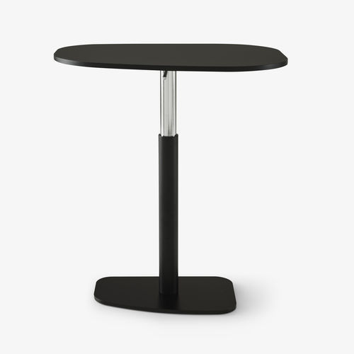 Обеденный стол уникальный дизайн - PIAZZA - Ligne Roset - из лакированной стали / из стекла / с основанием из лакированной стали