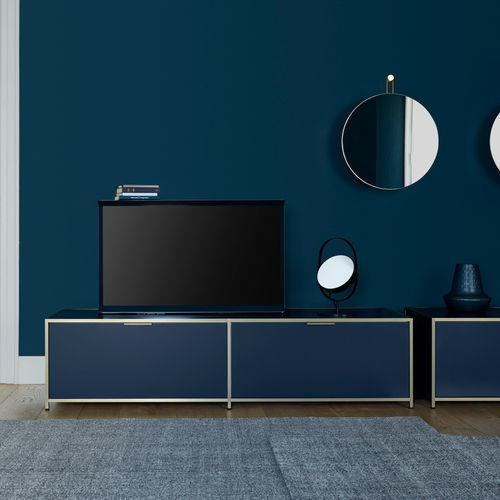 Современная тумба под телевизор - DITA - Ligne Roset - 2 дверцы / с выдвижными ящиками / с полками