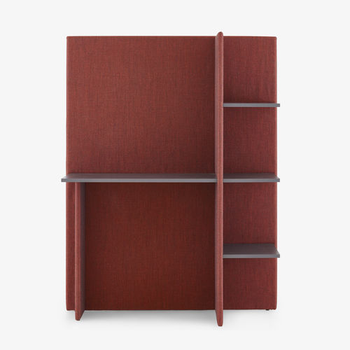 Рабочий стол для офисов открытого типа - SOFTWALL - Ligne Roset - напольный / уникальный дизайн / из кожи