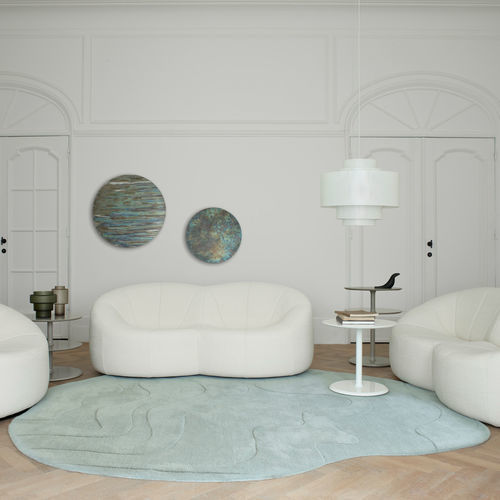 Современный ковер - GAVRINIS 3 - Ligne Roset - с рисунком / из шерсти / из гальки