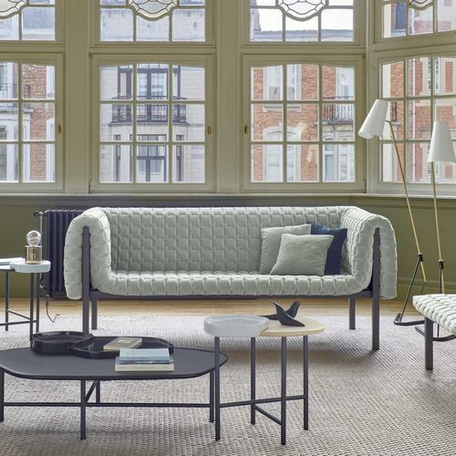 Современный диван - RUCHÉ - Ligne Roset - из ткани / из цельной древесины / из пенополиуретана