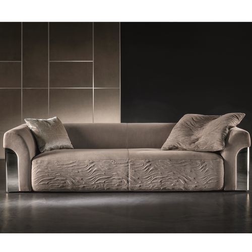 Модульный диван - NIP - LONGHI S.p.a. - полукруглый / современный / из ткани
