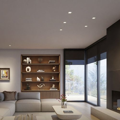 Встраиваемый даунлайт - D2R-TW-AD - LUTRON ELECTRONICS - LED / круглый / квадратный