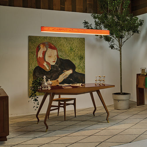 Подвесная лампа - I-CLUB SLIM - Lzf-Lamps - из дерева / современная / беспроводная