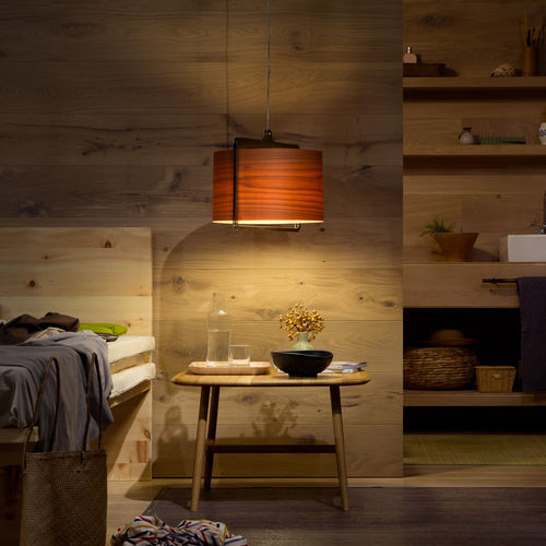 Подвесная лампа - ICON - Lzf-Lamps - из металла / из дерева / современная