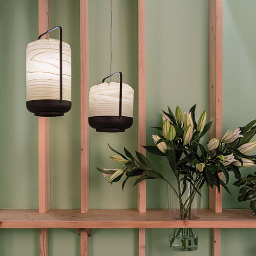 Подвесная лампа - CHOU - Lzf-Lamps - из дерева / современная / беспроводная