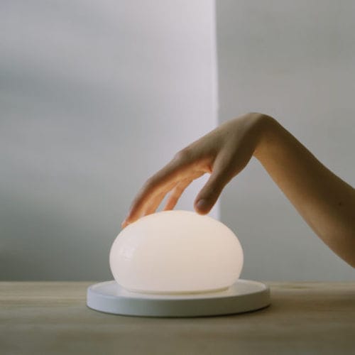Настольная лампа - BOLITA - Marset Iluminacion - из стали / из дутого стекла / современная