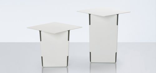 Современный вспомогательный столик - FOLD - Modus - из металла / квадратный / для бытового использования