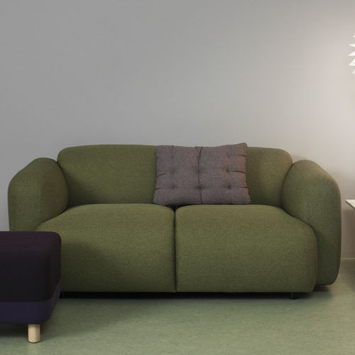 Современный диван - SWELL - Normann Copenhagen - из ткани / коричневый / серый