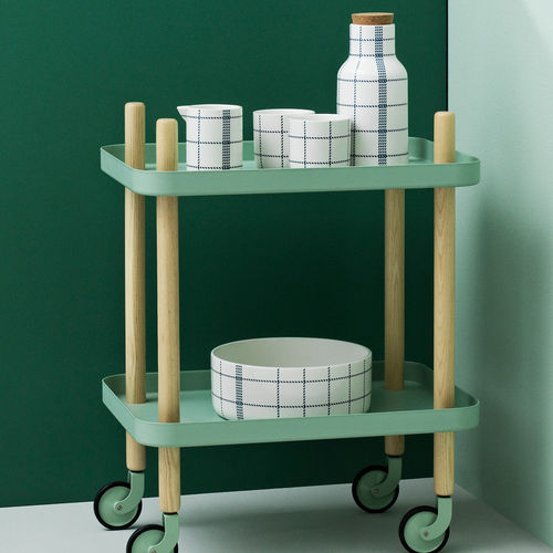 Служебный сервировочный столик - BLOCK - Normann Copenhagen - для бытового использования / из ясеня / из стали