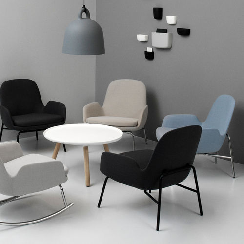 Современное кресло - ERA - Normann Copenhagen - из кожи / из ткани / из дуба