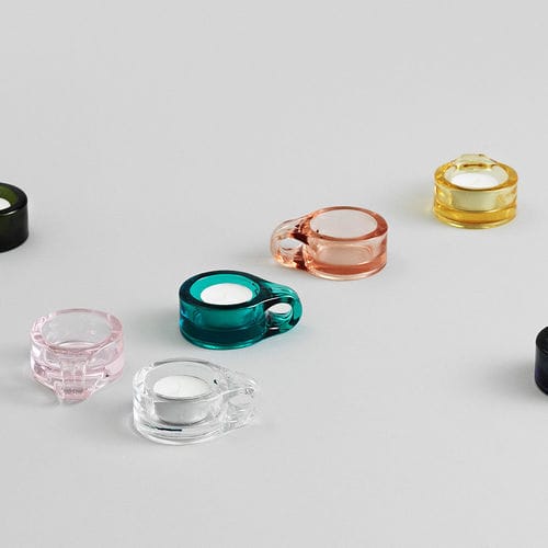 Подсвечник для коротких свеч из стекла - FLOE - Normann Copenhagen