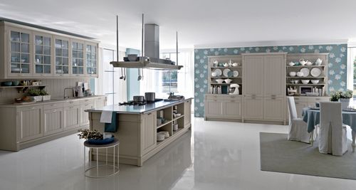 Классическая кухня - VINTAGE - Pedini - из дерева / островного типа / с ручками