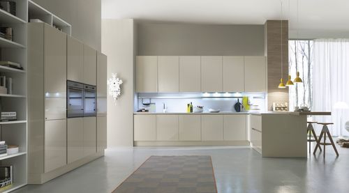 Современная кухня - SYSTEM COLLECTION - Pedini - из дерева / без ручки / лакированная