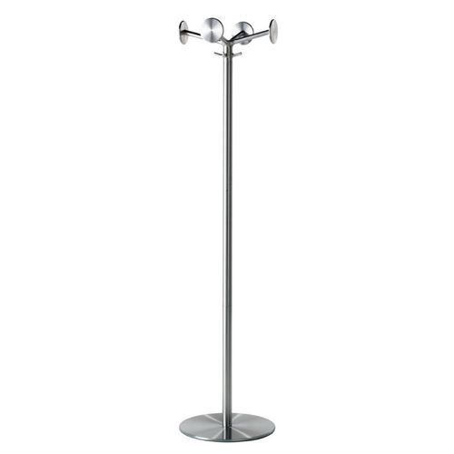 Вешалка для верхней одежды на ножке - NOX IPSO - REXITE - современная / из матовой нержавеющей стали / посеребренная