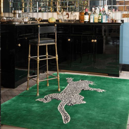 Современный ковер - CLIMBING LEOPARD - The Rug Company - с рисунком / из шелка / прямоугольный