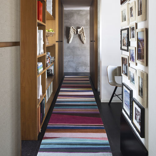 Современный ковер - REFRACTION - The Rug Company - в полоску / из тибетской шерсти / прямоугольный