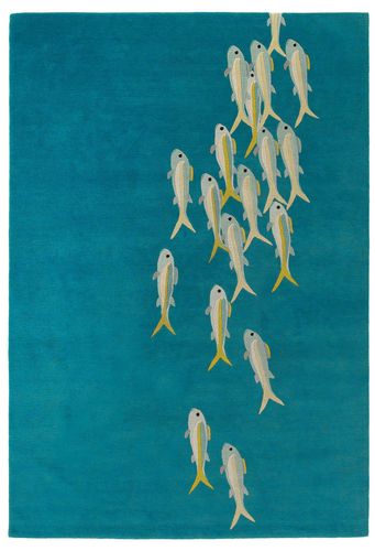 Современный ковер - FISHES  - The Rug Company - с рисунком / из шерсти / из тибетской шерсти