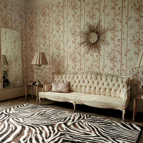 Современный ковер - FUNKY ZEBRA - The Rug Company - с рисунком / из шерсти / из тибетской шерсти