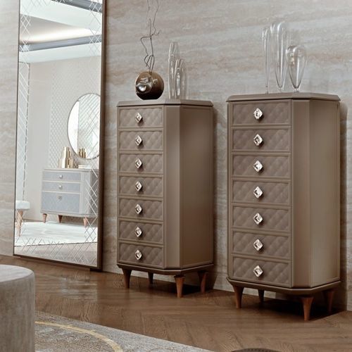 Классический шифоньер - BELLAGIO - SCIC - из дерева / из лакированного стекла / коричневый