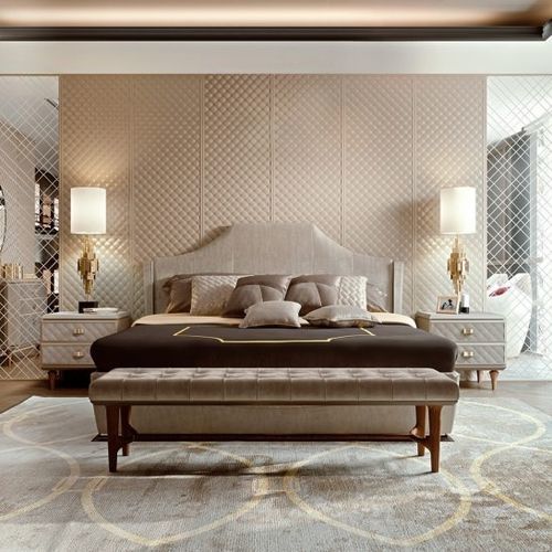 Классический ночной столик - BELLAGIO - SCIC - из лакированного стекла / с основанием из древесины / прямоугольный