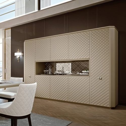 Классический шкаф для посуды - BELLAGIO - SCIC - из лакированного стекла