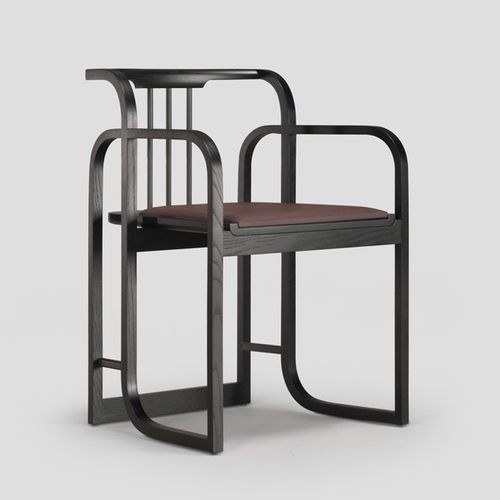 Современный стул для посетителей - WYANDOTTE  - Skram Furniture - для интерьера / из кожи / из металла