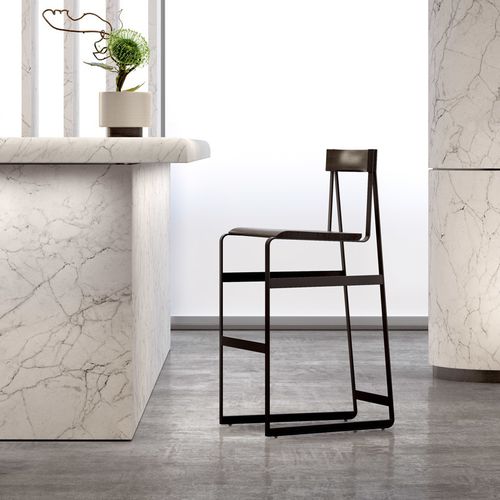 Современный барный стул - PIEDMONT #3 STOOL  - Skram Furniture - для интерьера / из дуба / из орехового дерева