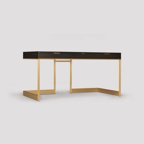 Минималистский рабочий стол - WISHBONE - Skram Furniture - из дуба / из орехового дерева / из ясеня