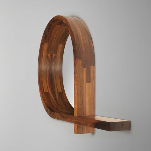 Настенное зеркало - DROP - Skram Furniture - современное / из дуба / из орехового дерева