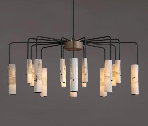 Современная люстра - ARAK 16-ARM - Skram Furniture - из бронзы / из алюминия / из фарфора