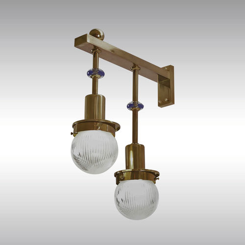 Классический настенный светильник - 21609 - Woka Lamps Vienna - для интерьера / из стекла / из латуни
