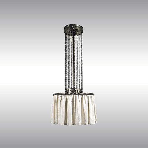 Классическая люстра - 21208 - Woka Lamps Vienna - из латуни / из шелка / накаливания