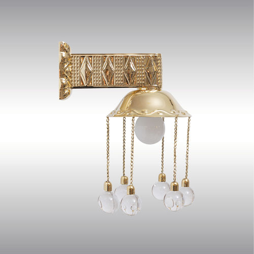 Настенный светильник ар-деко - 21922 - Woka Lamps Vienna - для интерьера / из латуни / LED
