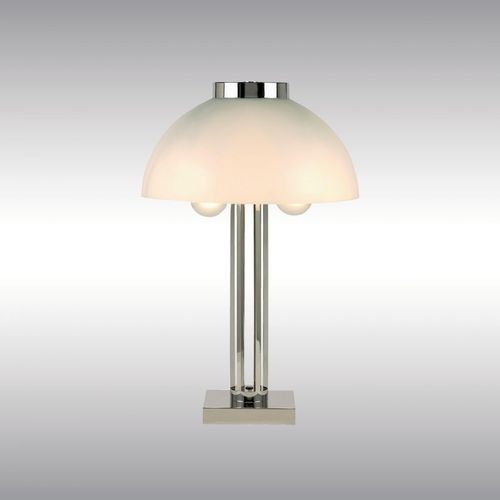 Настольная лампа - BUREAU 20302 - Woka Lamps Vienna - из стекла / из никеля / из латуни
