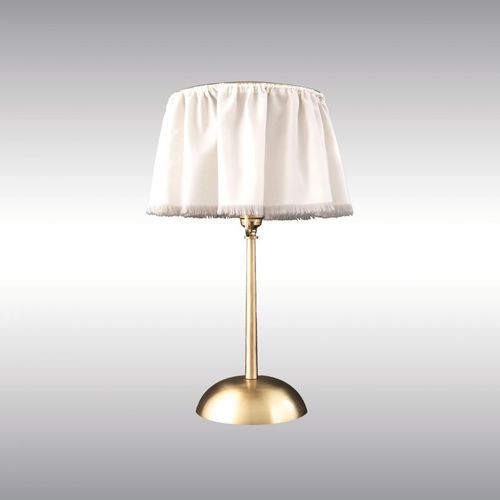 Настольная лампа - VERANDA 20301 - Woka Lamps Vienna - из шелка / из никеля / из латуни