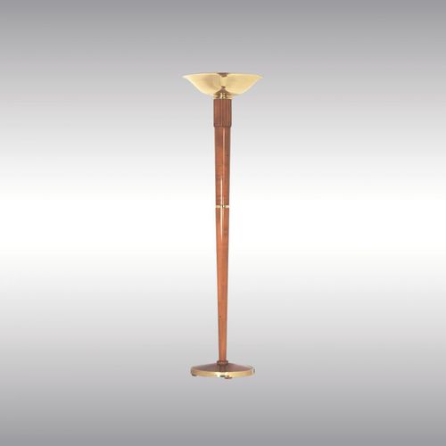 Напольная лампа - FLORA 9501 - Woka Lamps Vienna - из латуни / из бука / классическая