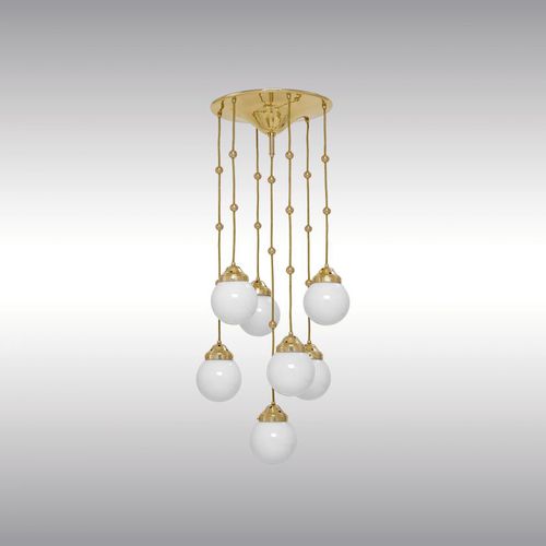 Классический потолочный светильник - KM2 31 - Woka Lamps Vienna - из стекла / из латуни / LED