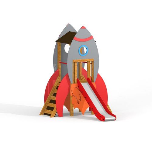 Игровая конструкция для игровой площадки - ROCKET  - Lars Laj - из нержавеющей стали / из дерева / из ПЭНД