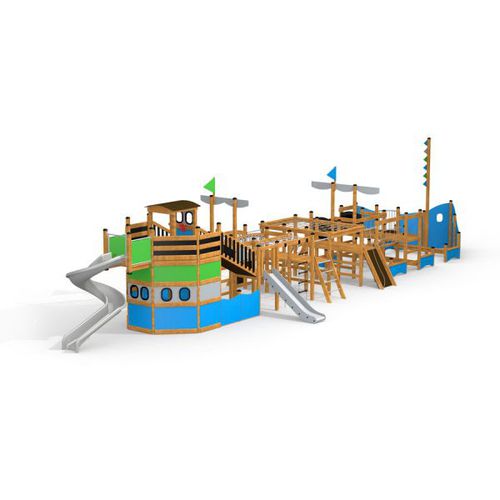Игровая конструкция для игровой площадки - MAJESTIC SHIP  - Lars Laj - из нержавеющей стали / из стали, покрытой порошком / из гальванизированной стали