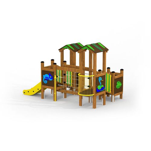 Игровая конструкция для игровой площадки - JUNGLE TREEHOUSE   - Lars Laj - из нержавеющей стали / из полипропилена / из ПЭНД