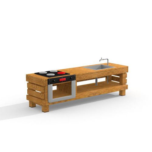 Игровая кухня для игровой площадки - 30900 - Lars Laj - из лиственницы / из пластика / из полиэтилена