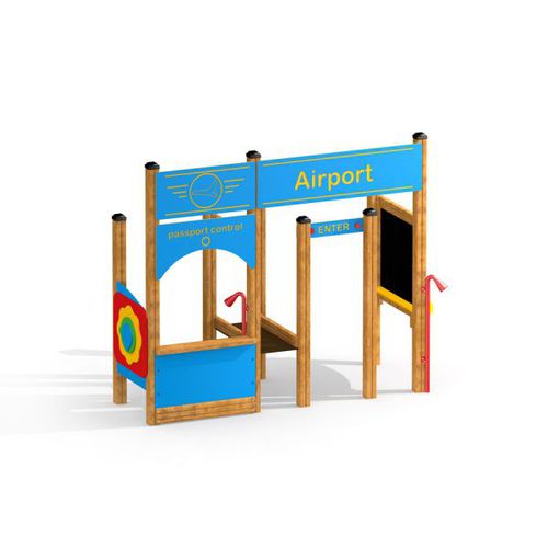 Игровая конструкция для игровой площадки - AIRPORT     - Lars Laj - из стали, покрытой порошком / из фанеры / из пластика