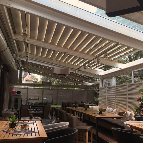Ставня с пластинами - PITCHED SYSTEM - Designer shade solutions - с пластинами / из металла / матовая