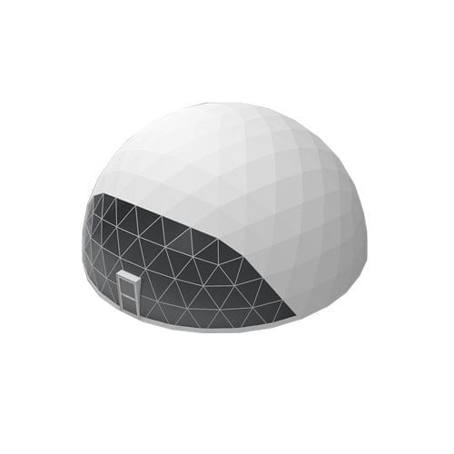 Световой купол из стали - 15m - Shelter Dome - из ПВХ / изогнутый / прозрачный