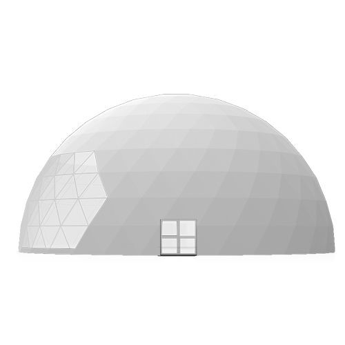 Световой купол из стали - 25M - Shelter Dome - из ПВХ / изогнутый / прозрачный